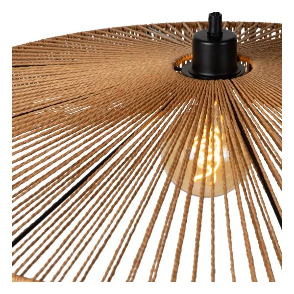 Lucide YUNKAI - Pendant light - Ø 50 cm - 1xE27 - Natural - detail 1